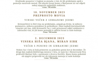 Calendario degli eventi al Ristorante Pira Calendario degli eventi al Ristorante Pira